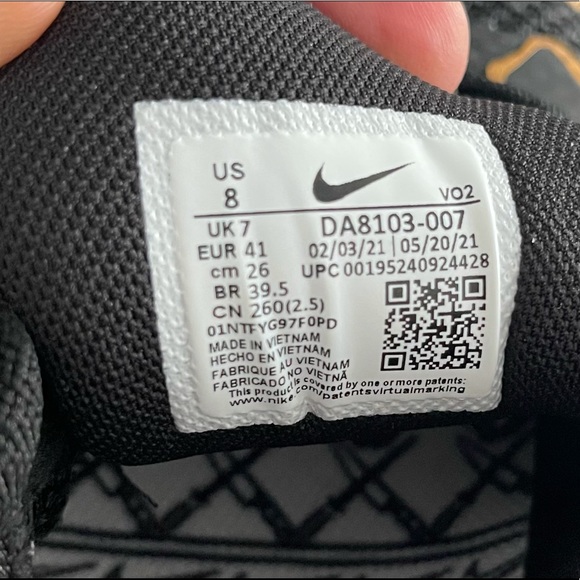 Nike Metcon 7 Mat Fraser Black & Gold CrossFit Sneakers *NIB* - Picture 10 of 10